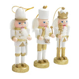 Maxbell 3x Christmas Nutcracker Figures Set for Shelves and Tables Party Gifts