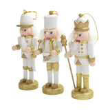 Maxbell 3x Christmas Nutcracker Figures Set for Shelves and Tables Party Gifts