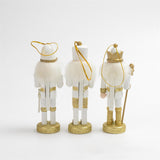 Maxbell 3x Christmas Nutcracker Figures Set for Shelves and Tables Party Gifts