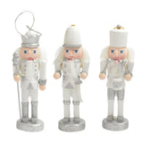 Maxbell 3Pcs Wood Nutcracker Solider Figure Puppet Doll Hanging Pendants Handcraft