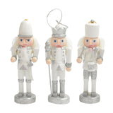 Maxbell 3Pcs Wood Nutcracker Solider Figure Puppet Doll Hanging Pendants Handcraft