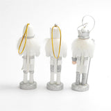 Maxbell 3Pcs Wood Nutcracker Solider Figure Puppet Doll Hanging Pendants Handcraft