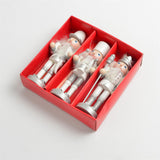 Maxbell 3Pcs Wood Nutcracker Solider Figure Puppet Doll Hanging Pendants Handcraft