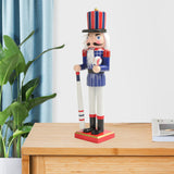 Maxbell Wood Nutcracker Ornament Nutcracker Figure for Living Room