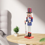 Maxbell Wood Nutcracker Ornament Nutcracker Figure for Living Room