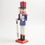 Maxbell Wood Nutcracker Ornament Nutcracker Figure for Living Room