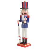 Maxbell Wood Nutcracker Ornament Nutcracker Figure for Living Room