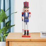 Maxbell Wood Nutcracker Ornament Nutcracker Figure for Living Room
