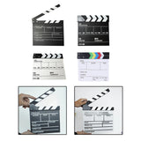 Maxbell Movie Film Clap Board Clapper Board Film Slate Mini for TV Shows Black English