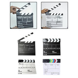 Maxbell Movie Film Clap Board Clapper Board Film Slate Mini for TV Shows Black English