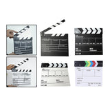Maxbell Movie Film Clap Board Clapper Board Film Slate Mini for TV Shows Black English