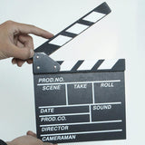 Maxbell Movie Film Clap Board Clapper Board Film Slate Mini for TV Shows Black English
