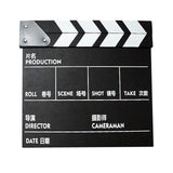 Maxbell Movie Film Clap Board Clapper Board Film Slate Mini for TV Shows Black Chinese