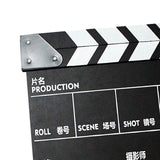 Maxbell Movie Film Clap Board Clapper Board Film Slate Mini for TV Shows Black Chinese