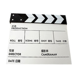 Maxbell Movie Film Clap Board Clapper Board Film Slate Mini for TV Shows Chinese White
