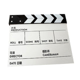 Maxbell Movie Film Clap Board Clapper Board Film Slate Mini for TV Shows Chinese White