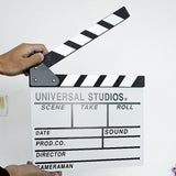 Maxbell Movie Film Clap Board Clapper Board Film Slate Mini for TV Shows Chinese White