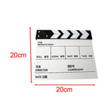 Maxbell Movie Film Clap Board Clapper Board Film Slate Mini for TV Shows Chinese White