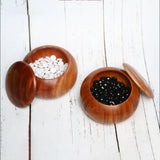 Maxbell Maxbell Natural Wood Go Chess Set Bowl Gift 1 Piece for Picnic Adults Beginner A