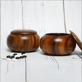 Maxbell Maxbell Natural Wood Go Chess Set Bowl Gift 1 Piece for Picnic Adults Beginner A