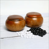 Maxbell Maxbell Natural Wood Go Chess Set Bowl Gift 1 Piece for Picnic Adults Beginner A