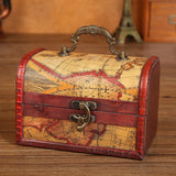 Maxbell Retro Style Storage Box Multifunctional for Desktop Living Room Decoration Style A