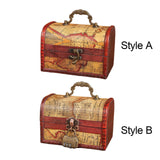 Maxbell Retro Style Storage Box Multifunctional for Desktop Living Room Decoration Style A