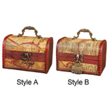 Maxbell Retro Style Storage Box Multifunctional for Desktop Living Room Decoration Style A