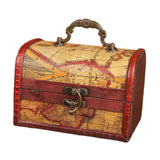 Maxbell Retro Style Storage Box Multifunctional for Desktop Living Room Decoration Style A