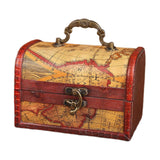 Maxbell Retro Style Storage Box Multifunctional for Desktop Living Room Decoration Style A