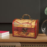 Maxbell Retro Style Storage Box Multifunctional for Desktop Living Room Decoration Style A