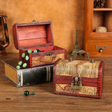 Maxbell Retro Style Storage Box Multifunctional for Desktop Living Room Decoration Style B