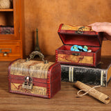 Maxbell Retro Style Storage Box Multifunctional for Desktop Living Room Decoration Style B