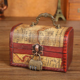 Maxbell Retro Style Storage Box Multifunctional for Desktop Living Room Decoration Style B