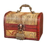 Maxbell Retro Style Storage Box Multifunctional for Desktop Living Room Decoration Style B