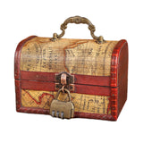 Maxbell Retro Style Storage Box Multifunctional for Desktop Living Room Decoration Style B