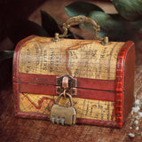 Maxbell Retro Style Storage Box Multifunctional for Desktop Living Room Decoration Style B