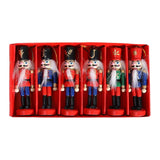 Maxbell Christmas Nutcracker Ornaments Set Countertop Crafts Wood Nutcracker Figures