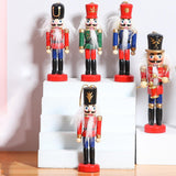 Maxbell Christmas Nutcracker Ornaments Set Countertop Crafts Wood Nutcracker Figures