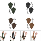 Maxbell Gauntlet Wristband Cosplay Costume Accessory Punk for Outdoor Cosplay Green