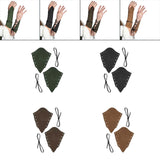 Maxbell Gauntlet Wristband Cosplay Costume Accessory Punk for Outdoor Cosplay Green