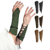 Maxbell Gauntlet Wristband Cosplay Costume Accessory Punk for Outdoor Cosplay Green
