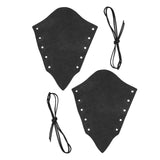Maxbell Gauntlet Wristband Cosplay Costume Accessory Punk for Outdoor Cosplay Black