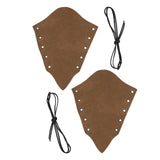 Maxbell Gauntlet Wristband Cosplay Costume Accessory Punk for Outdoor Cosplay Light Brown