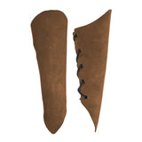 Maxbell Gauntlet Wristband Cosplay Costume Accessory Punk for Outdoor Cosplay Light Brown