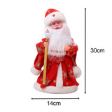Maxbell Cute Santa Electric Toy Decorative for Christmas Holiday Funny Gift Red