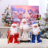 Maxbell Cute Santa Electric Toy Decorative for Christmas Holiday Funny Gift Red