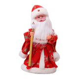 Maxbell Cute Santa Electric Toy Decorative for Christmas Holiday Funny Gift Red