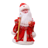 Maxbell Cute Santa Electric Toy Decorative for Christmas Holiday Funny Gift Red