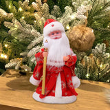 Maxbell Cute Santa Electric Toy Decorative for Christmas Holiday Funny Gift Red